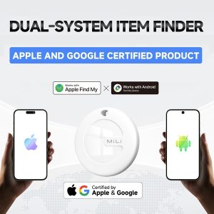 תג איתור חכם AirFinder תואם iOS ו‑Android (מוסמך Apple ו‑Google)